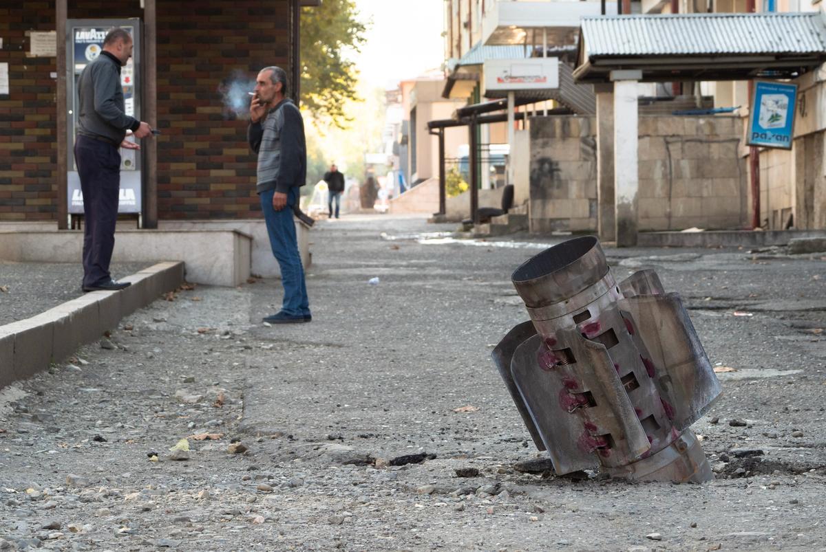 Нагорный Карабах в период обострения военного конфликта между Арменией и Азербайджаном. Фото: AP Photo/ТАСС
