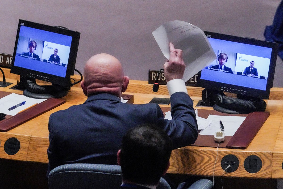 Постоянный представитель РФ при ООН Василий Небензя. Фото: AP / TASS