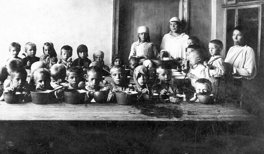 Голод в СССР. Кадр исторической хроники