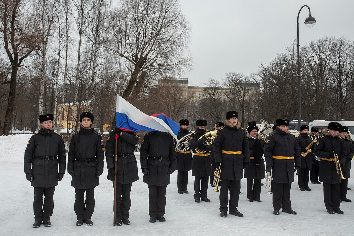 Празднование 23 февраля в парке Победы. Фото: Алексей Душутин / «Новая газета»