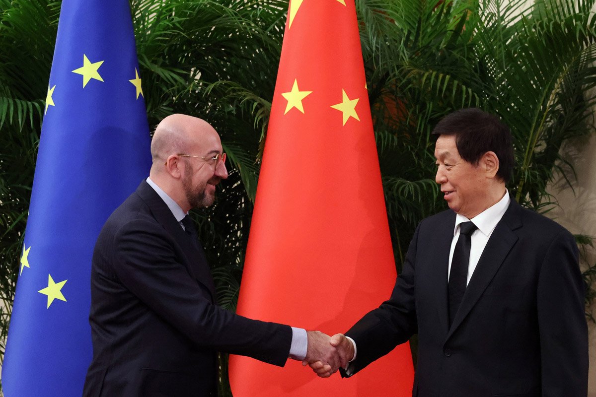 Председатель Европейского совета Шарль Мишель посещает Китай. Фото:   Zuma \ TASS