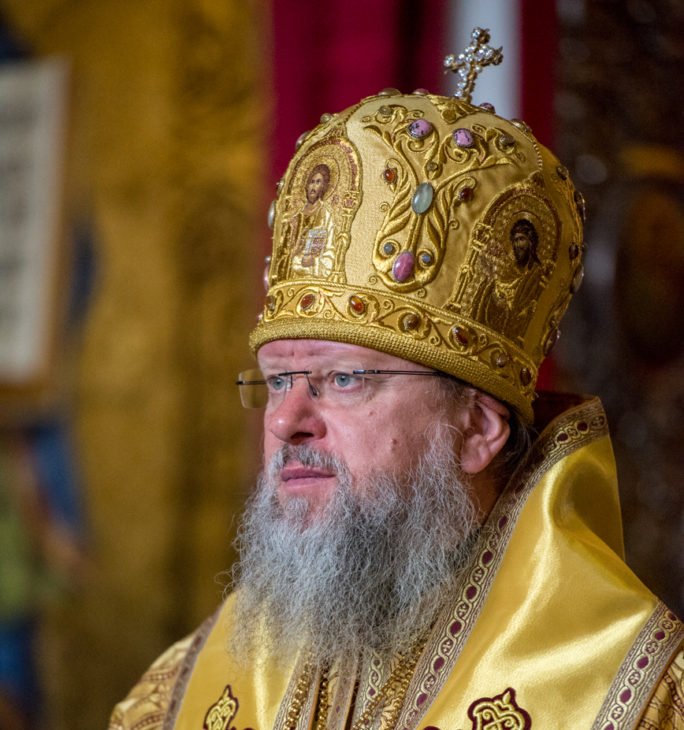 Митрополит Мелетий (Егоренко) в Успенском соборе Лавры. Фото из Википедии