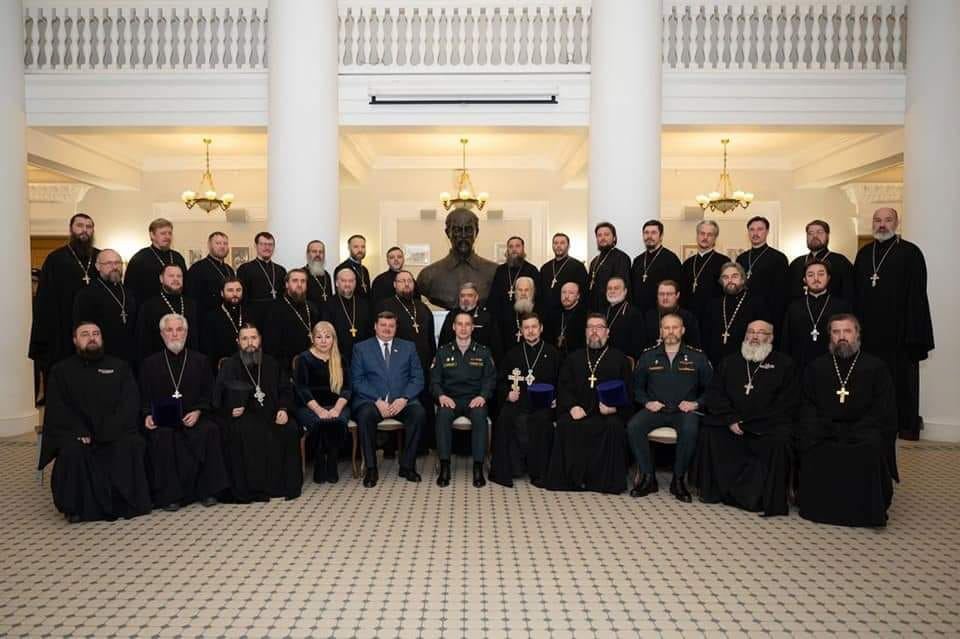 Собрание военного духовенства в Балашихинской епархии. Московская область. Январь 2023 года. Фото: соцсети